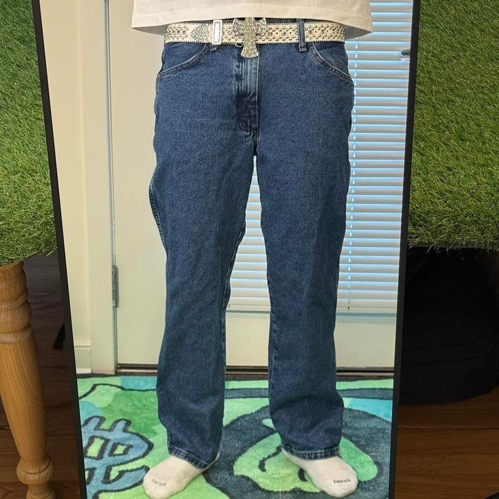 Wrangler Cowboy Cut Slim Fit Blue Jeans 34x30